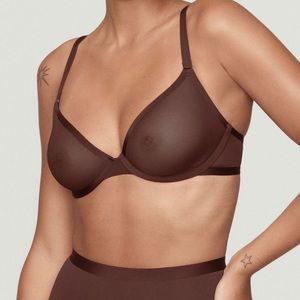 Cuup mesh plunge bra 34a